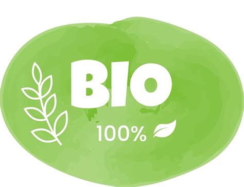 Premium Vector Eco Bio Organic And Natural Products Sticker Label