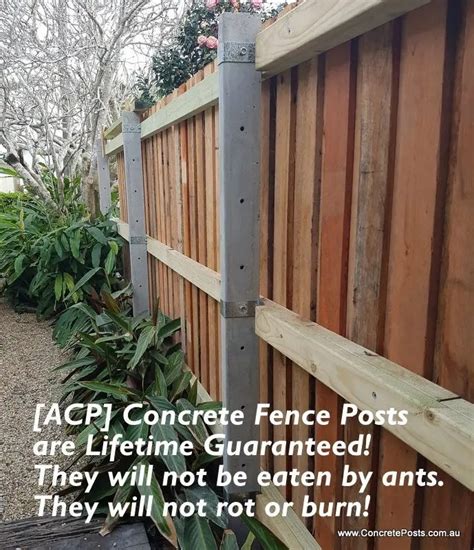 Residential and Garden Fences Using Concrete Posts