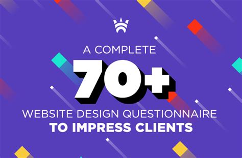 A Complete 70+ Website Design Questionnaire to Impress Clients ...