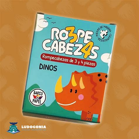 Rompecabezas 3 Y 4 Piezas DINOS