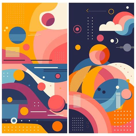 Premium Vector Free Vector Portraits View Abstracts Background With