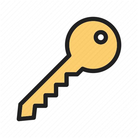 Basic, key, unlock icon