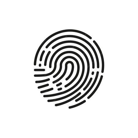 Premium Vector | Fingerprint security access concept biometrics system