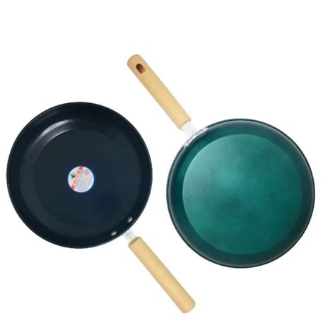 Jual FRYPAN TEFLON WARNA ENAMEL GAGANG ANTI PANAS Shopee Indonesia