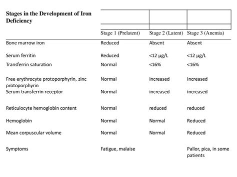 Iron Deficiency Anemia Pathogenesis And Lab Diagnosis