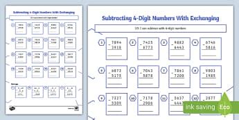 Primary Maths Subtraction KS2 Maths Resources Twinkl