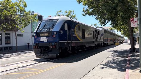 Amtrak Capitol Corridor 543 Lead By SC 44 2104 Street Running At