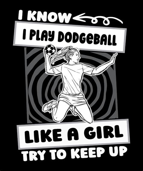 Dodgeball Girl Player Team Dodgeball Digital Art By Crazy Squirrel