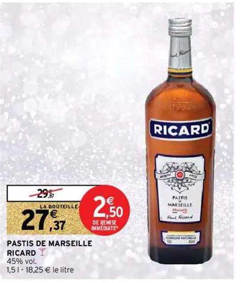 Promo Pastis De Marseille Ricard Chez Intermarch Hyper Icatalogue Fr