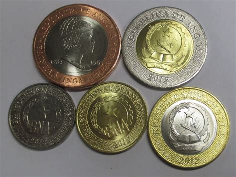 ANGOLA UNC 5 COINS SET 50 Centimos 1 5 10 20 Kwanzas 2012 2014 EBay