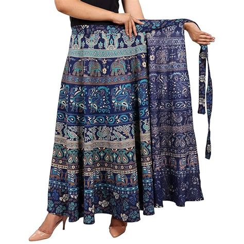 Buy Finglime Womens Cotton Wrap Around Skirt Multicolour Free Size