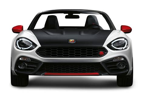 Download Black And White Fiat 124 Spider Abarth View Car Png Image For Free