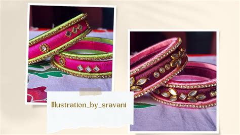 Thread Bangles Customized Illustration By Sravani Order On