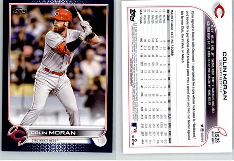 Colin Moran 2022 Topps Update Royal Blue Retail Us28 Reds Ebay