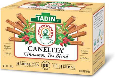 Tadin Tea Canelita Cinnamon Blend Tea 24 Count Tea Bags Pack Of 12 Herbal