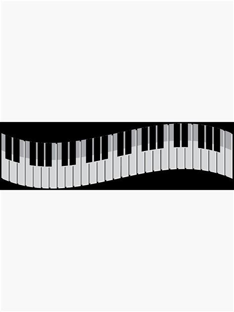 "Wavy piano keys" Poster for Sale by gameshowfan2001 | Redbubble