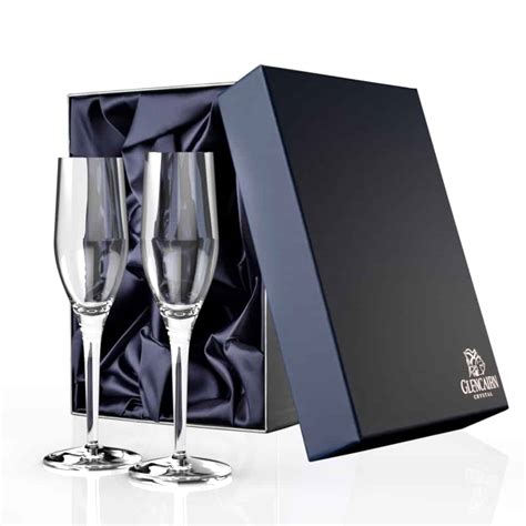 Glencairn Crystal Studio Jura Champagne Flute Set Of 2 Champagne