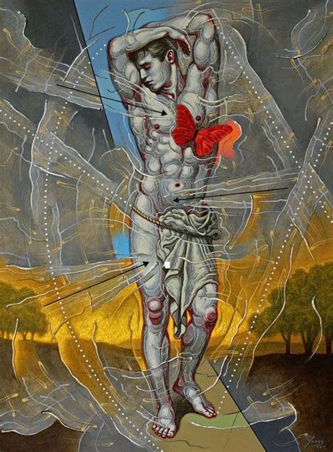 Manolo Yanes Saint Sebastian St Sebastian Sensual Saints Drawings