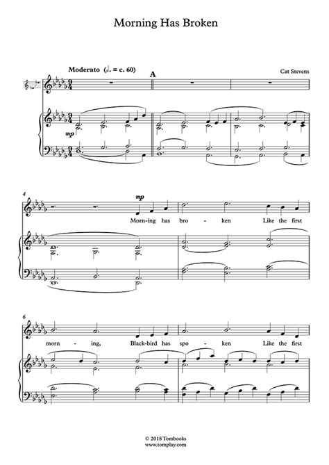 Morning Has Broken Pdf Free Sheet Music