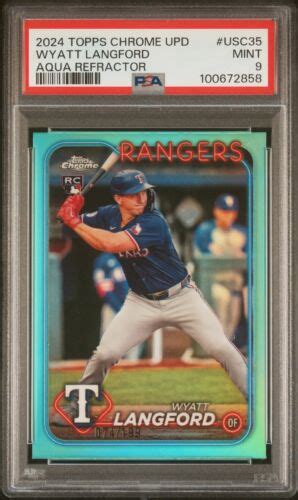 2024 TOPPS CHROME UPDATE AQUA REFRACTOR WYATT LANGFORD ROOKIE RC 74 199