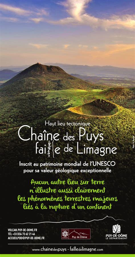 Cha Ne Des Puys Limagne Fault Unesco World Heritage Site Clermont