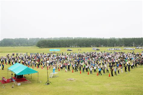 特別巡回ラジオ体操・みんなの体操会 大潟村役場