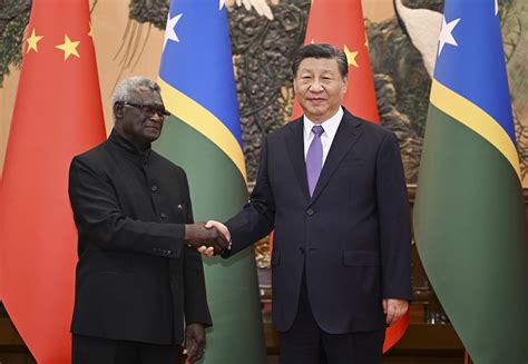 Xi Jinping Rencontre Le Pm Des Les Salomon Et Appelle Renforcer La