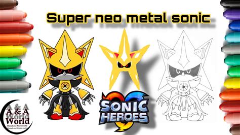 How To Draw Super Metal Sonic How To Color Neo Super Metal Sonic