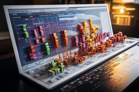 Futuro Empres Rio De Tecnologia Trabalhando Em Painel Virtual De