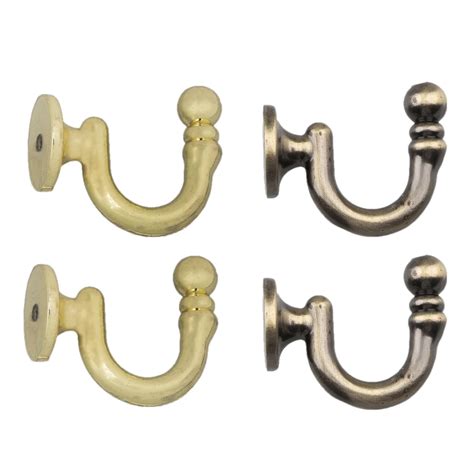 2 Pieces Metal Curtain Tieback Hooks Holders Wall Door Hangers-in Curtain Decorative Accessories ...