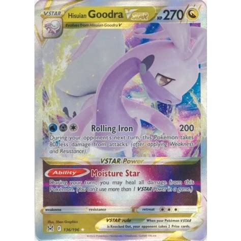 Pokemon Card Hisuian Goodra Vstar Ultra Rare Hobbies Toys