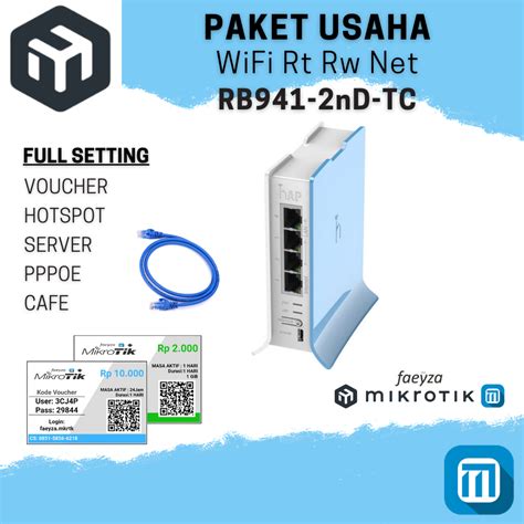 MikroTik RB941 2nD TC Full Setting Hotspot Rt Wr Net Lazada Indonesia