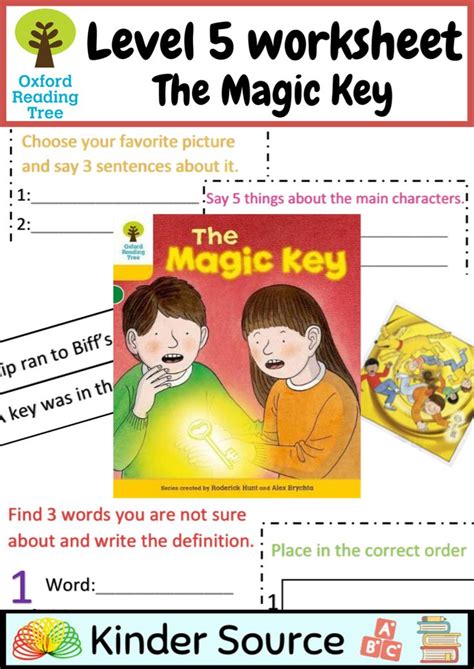 Oxford Reading Tree Level 5 The Magic Key Guided Reading Worksheet