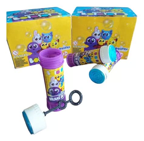 Kit 27 Unidades Bolas Bolhas Sabão Bolofofos Jogo 60ml