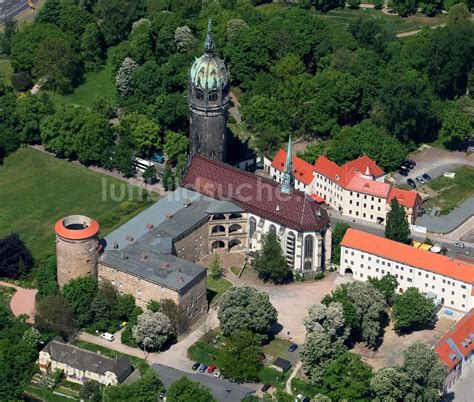 Luftaufnahme Lutherstadt Wittenberg Turm Und Kirchenbauten Der