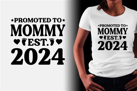 Promoted To Mommy Est 2024 T Shirt Design Buy T Shirt Designs