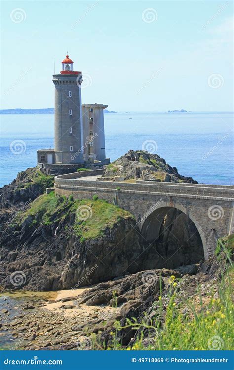 Lighthouse Phare Du Petit Minou Frankreich Stockbild Bild Von