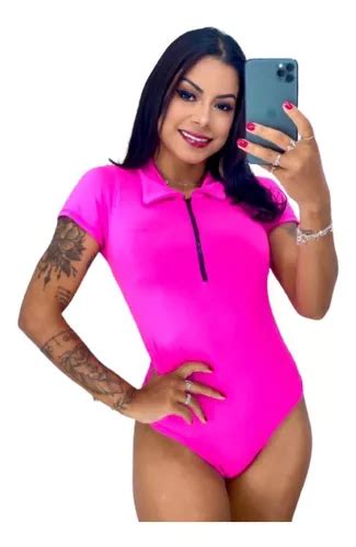 Body Feminino Body De Manguinha Sem Bojo Bodi Moda Suplex MercadoLivre