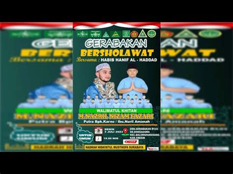 Live Gerabakan Bersholawat Bersama Habib Hanif Hadroh Hidayatul