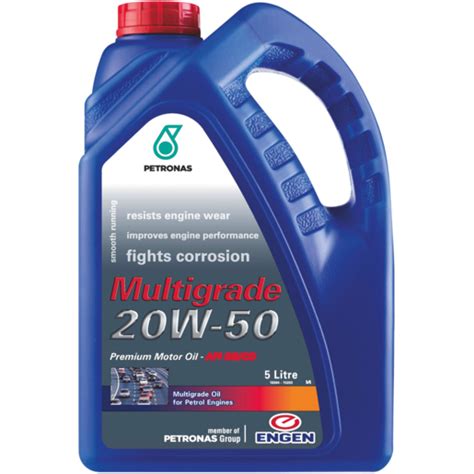 Engen Multigrade 20w 50 Premium Motor Oil 5l Motor Oil Motor Oil And Additives Car