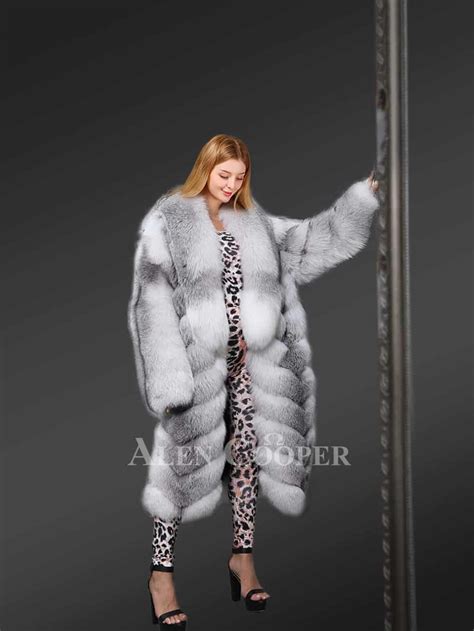 Original Cross Fox Fur Long Coat