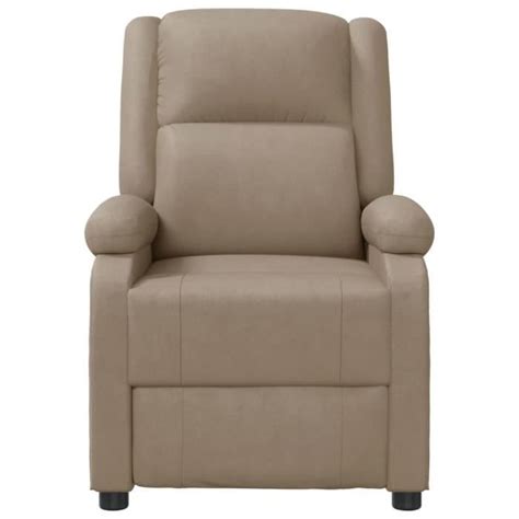 Lex Fauteuil De Massage Inclinable Cappuccino Similicuir Qqmora