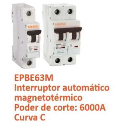 EPBE63M1NC40 Interruptor automático magnetotérmico Alpha residencial