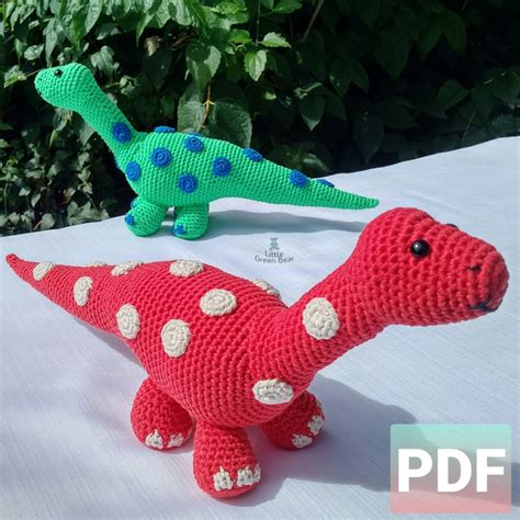 Don The Diplodocus Crochet Pattern Diplodocus Folksy