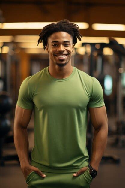 Premium Photo Afro American Man In The Gym Generative AI