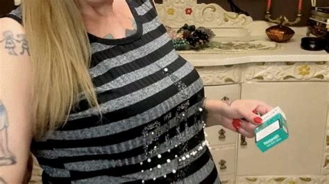 Newport Beautiful Mature Seven Months Pregnant Filling Her Black