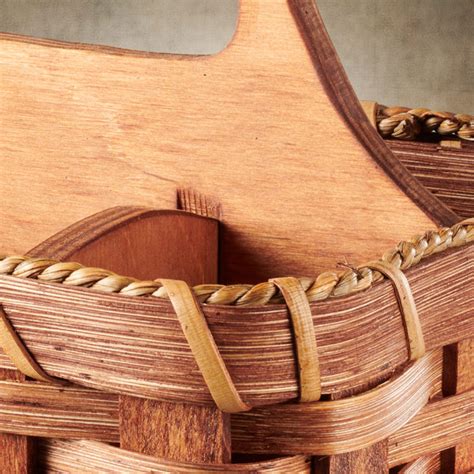 Amish Handmade Basket Caddy Basket With Lazy Susan The Woodsmith Store