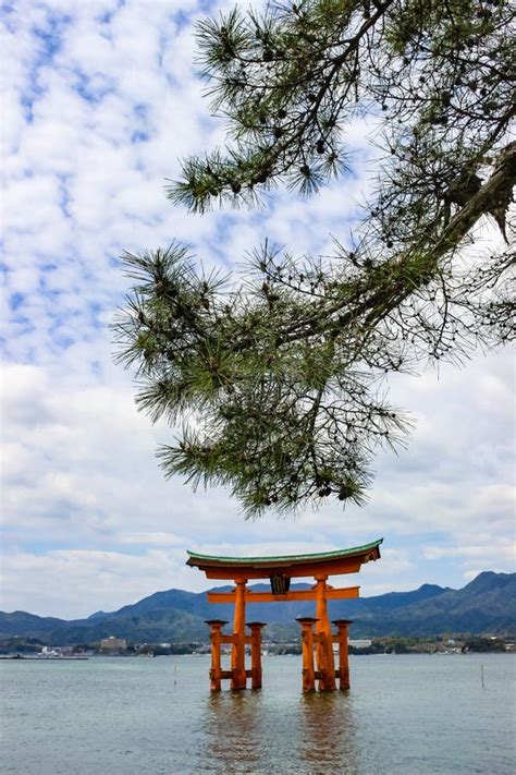 The Floating Torii Gate of Itsukushima Shrine Stock Photo - Image of ...