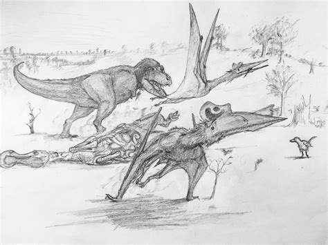 Quetzalcoatlus Vs T Rex