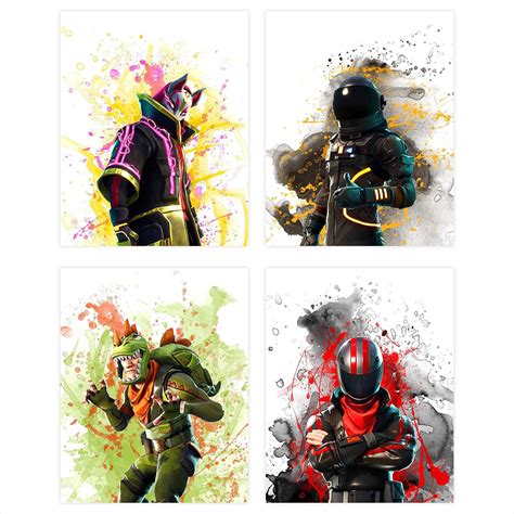 Fortnite Battle Royale Set Of Four Prints Wall Art T Posters And